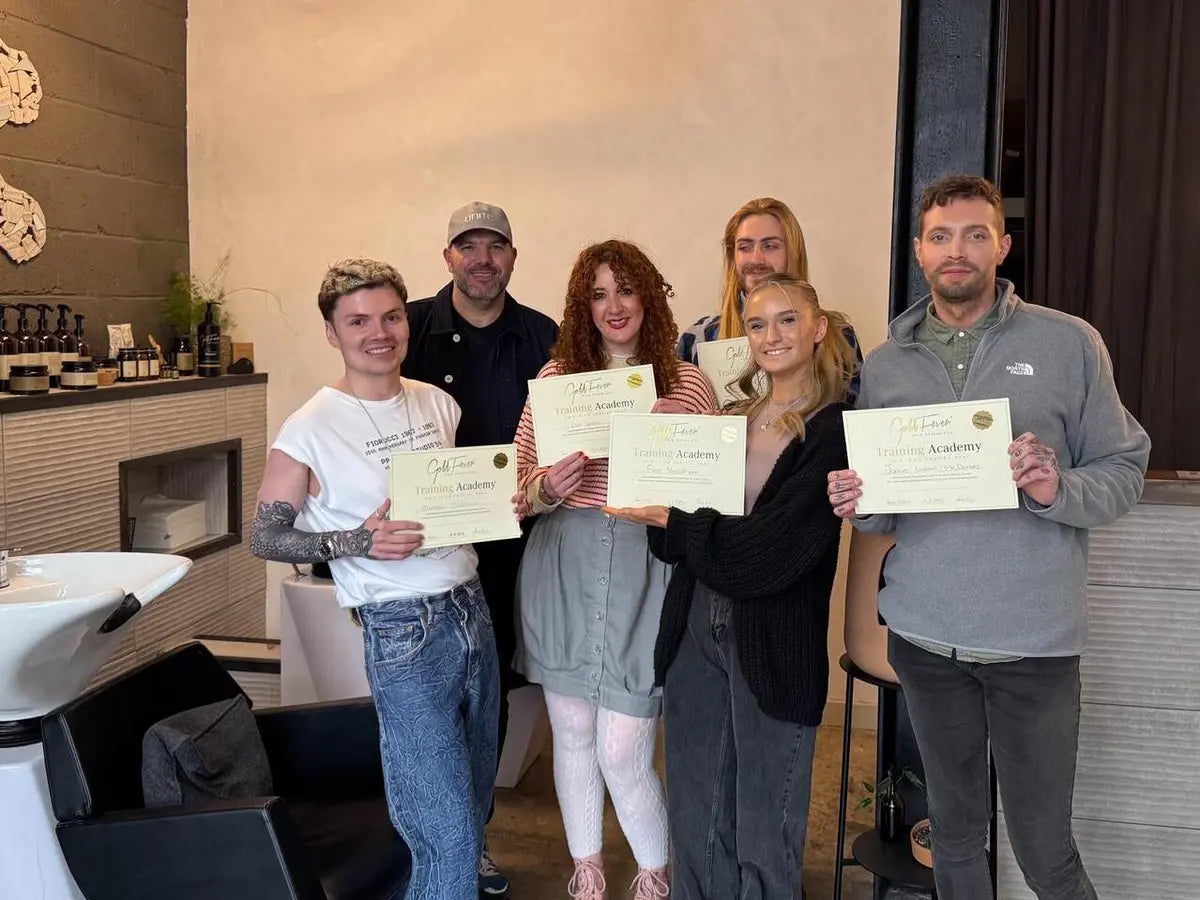 Âpre Hair Concept's stylists certified by Gold Fever Hair in the UK
