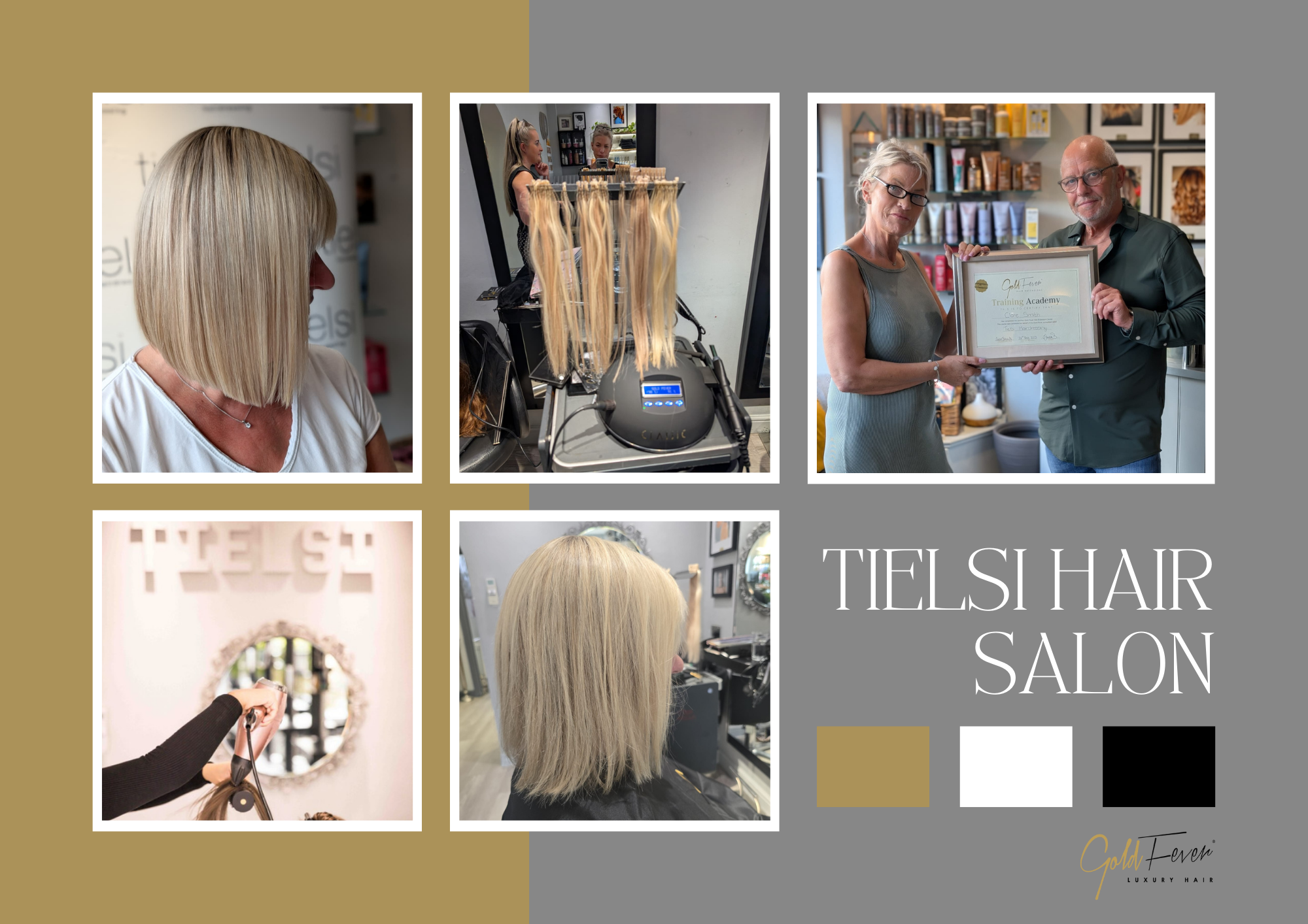 Tielsi Hair Salon in St Albans x Gold Fever